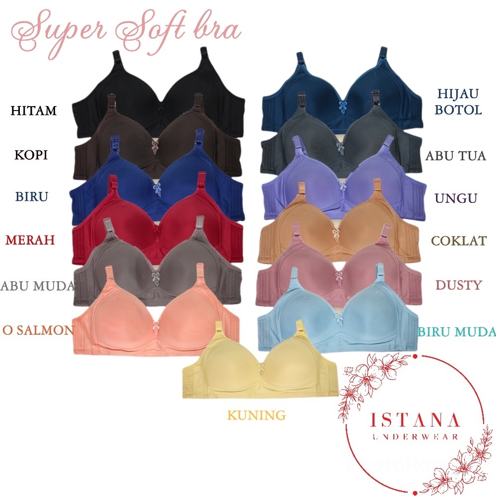 BRA Bh Sorex super soft 17239 tanpa kawat Cup besar| BRA sorex cup besar TOKO KEANULOVA