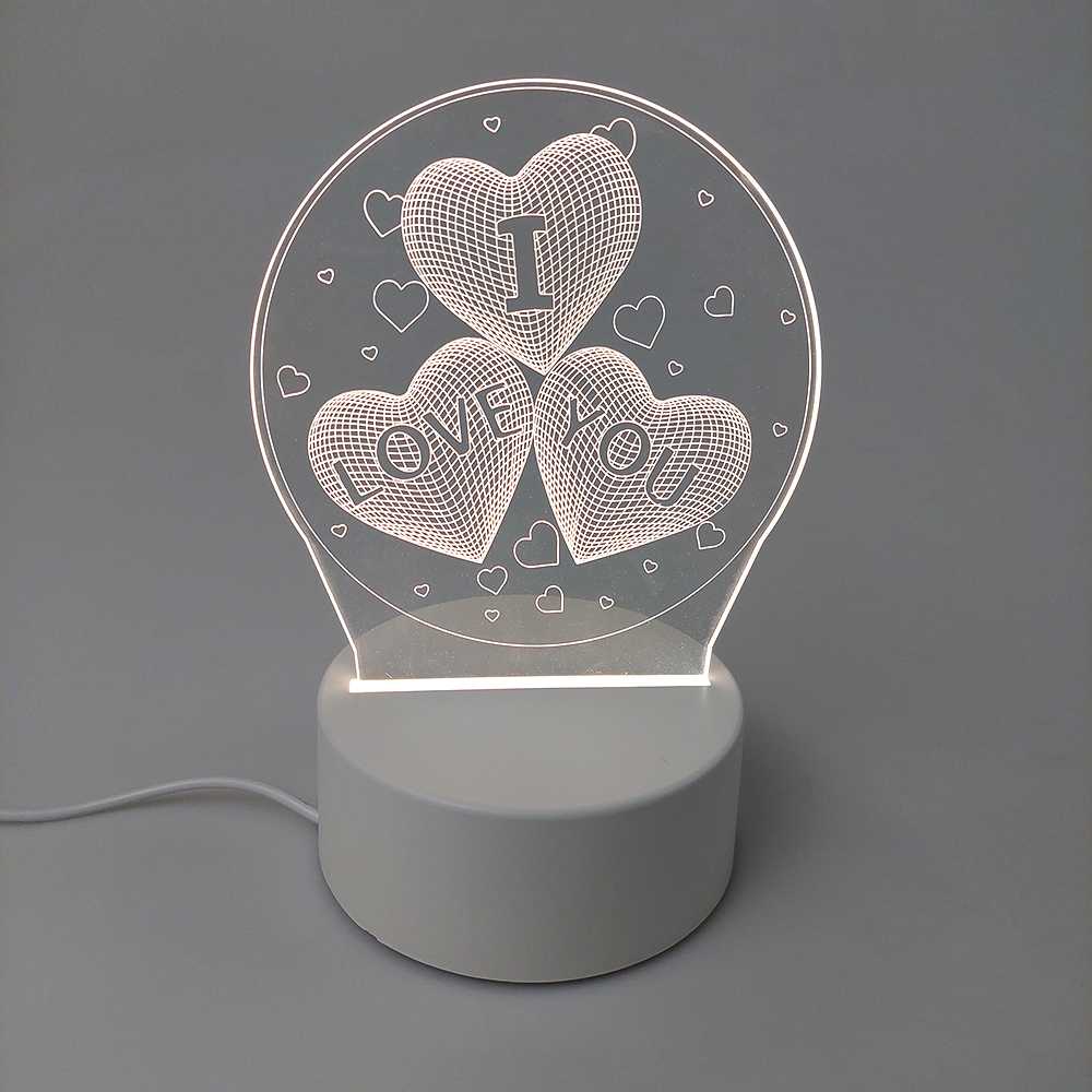 (BISA COD) FTIHSHP SOLOLANDOR Lampu Hias Akrilik 3D USB Plug 3 Color - LD3200