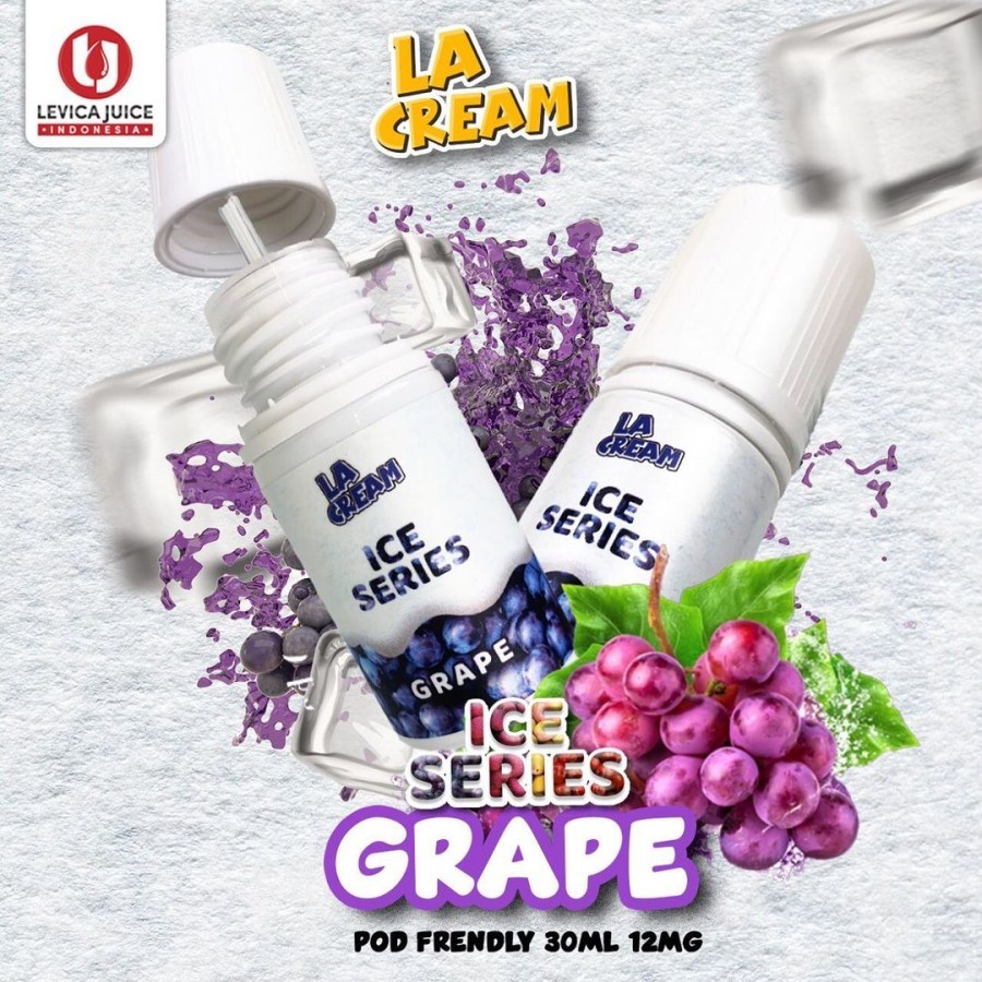 PODS FRIENDLY LA CREAM ICE GRAPE BY LEVICA JUICE 12MG 30ML