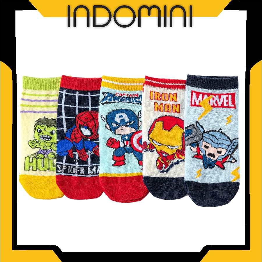 INDOMINI  Kaos Kaki Anak Karakter Socks Anak Super Hero KK041