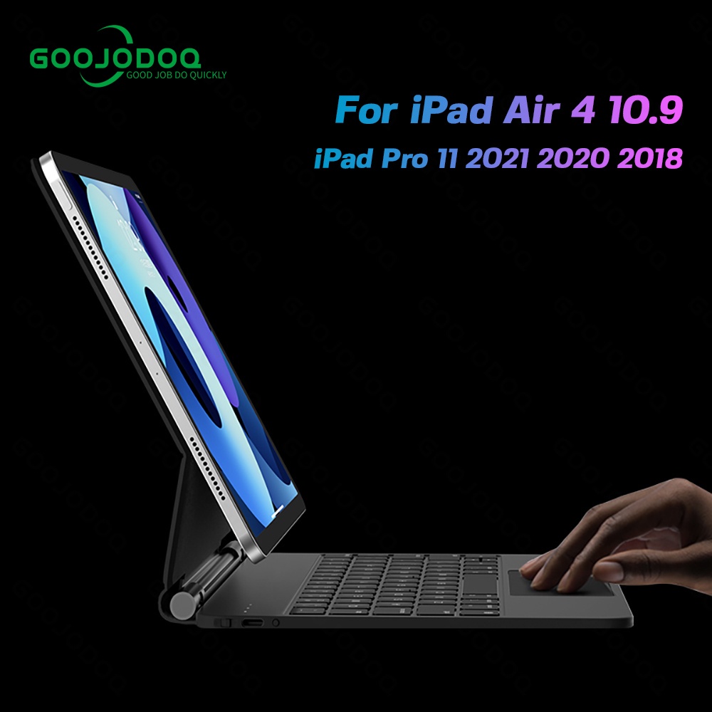 Goojodoq for Magic Keyboard Case For iPad Air 4/5 Air6 11 iPad Pro 11 2024 Floating Cantilever Keybo