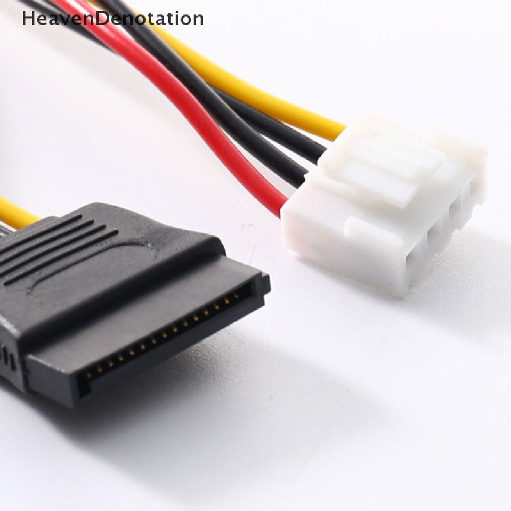 [HeavenDenotation] Sata 15pin Female To 4pin Female FDD Adaptor Floppy Hardisk Kabel Listrik HDV