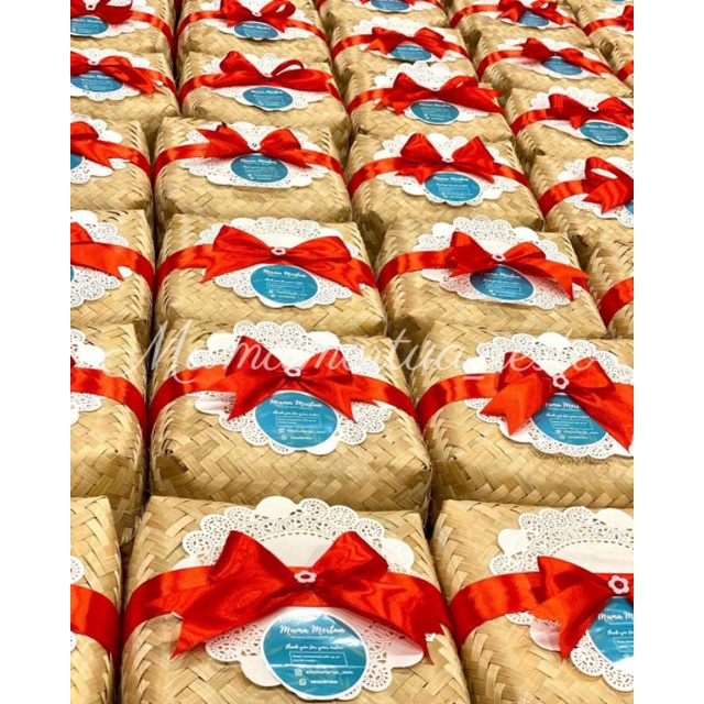 Besek Bambu 18x18 100 pcs / 50 Pasang