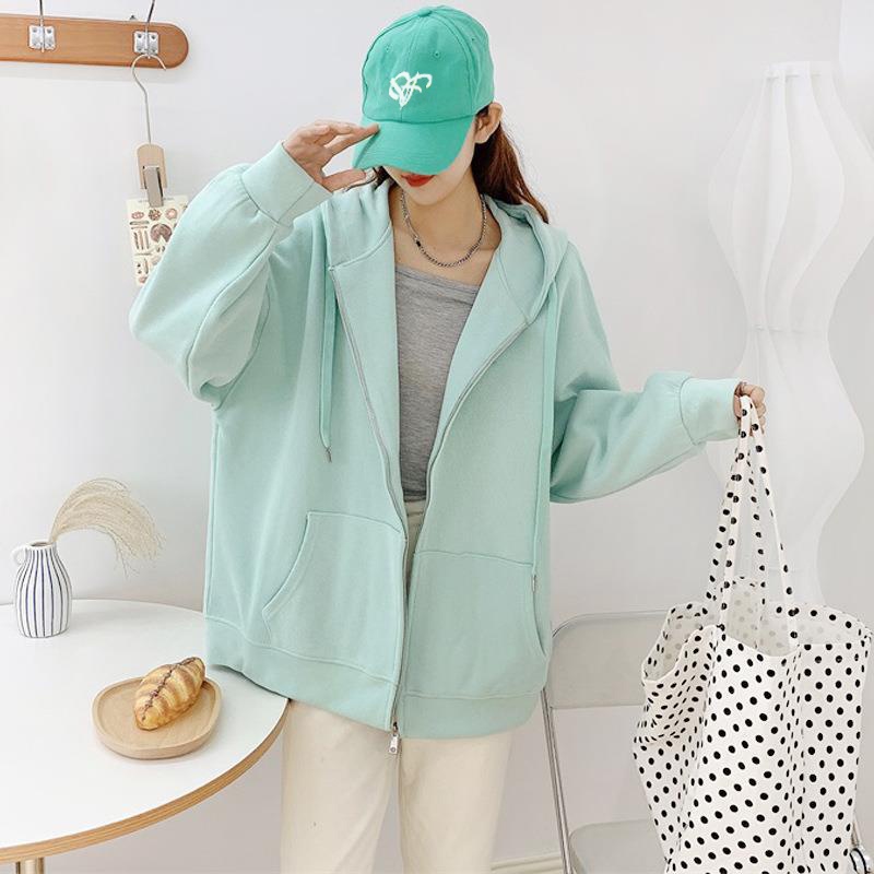 Jaket Hoodie Zipper Polos ( TEBAL ) Unisex Pria &amp; Wanita Korean Style | Dhea Fashion