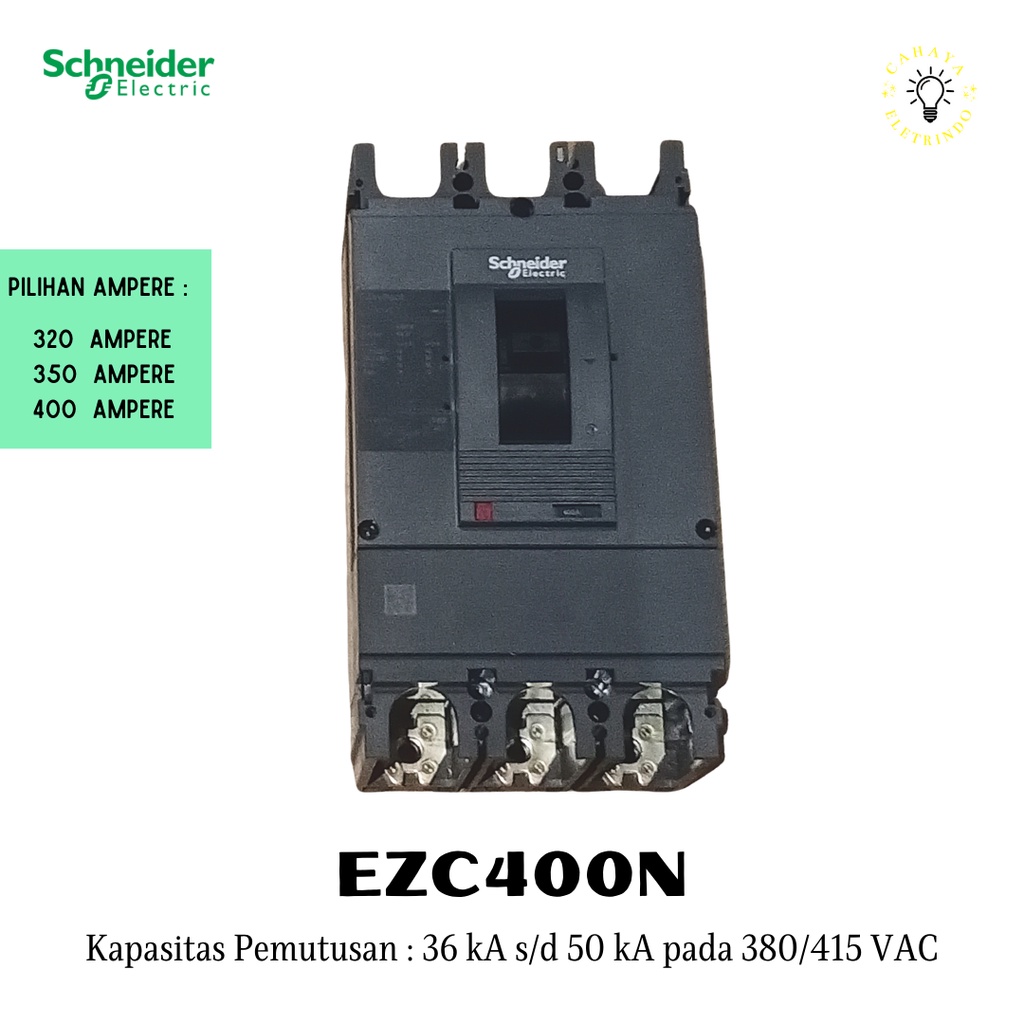 MCCB SCHNEIDER EZC400N 3P 320A 350A 400A