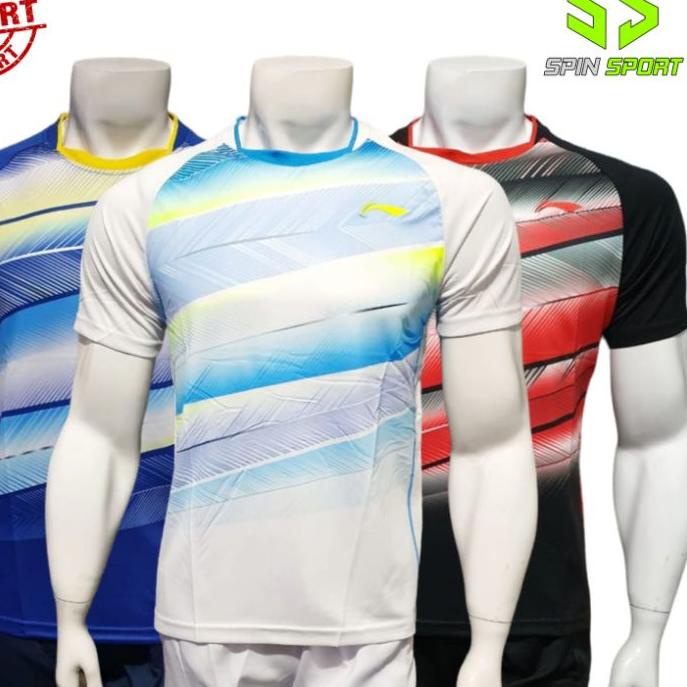 Terbaru | TD4 | [L21505] Kaos Baju Lining Li-Ning Import Premium Badminton Tenis Meja Pingpong Olahr