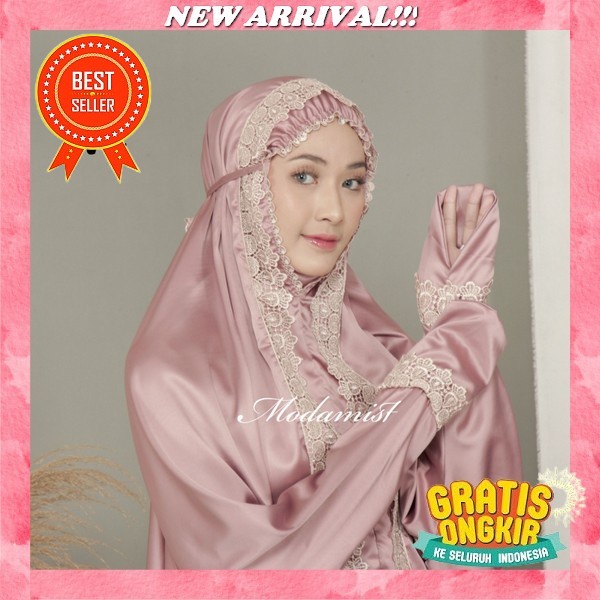 Mukena Dewasa Katun Rayon Nadira Mukena Dewasa Terusan Mukenah Lajuran Mekenah Terbaru Mukena Dewasa