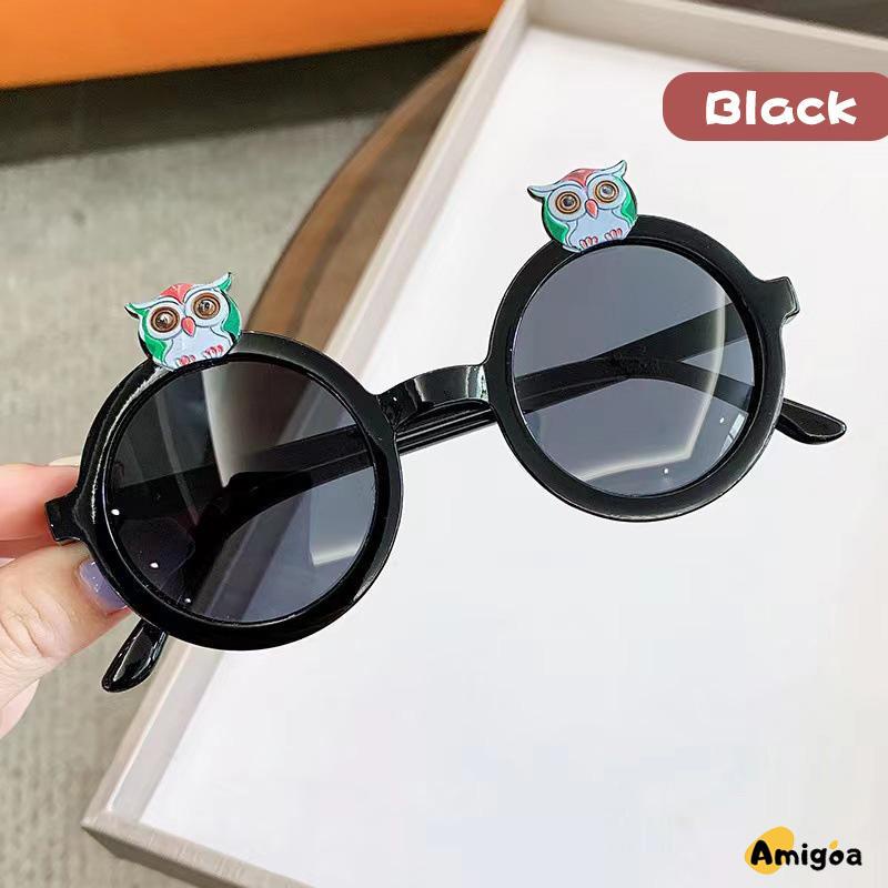 Kacamata Hitam Kartun Owl Lucu Warna-Warni Untuk Anak - AG2