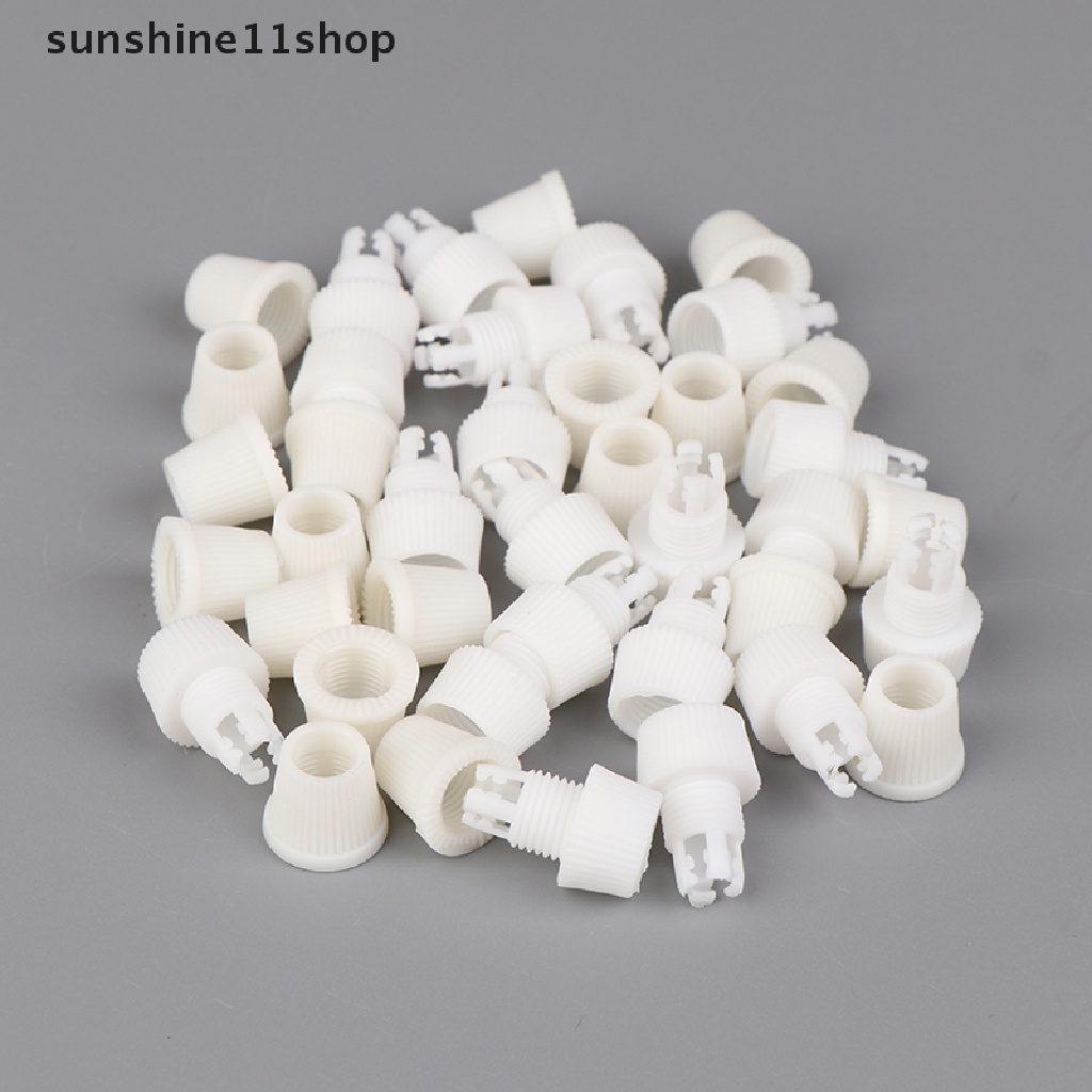 Sho 20pcs033/006pereda Senar Kabel Plastik Kawat Penjepit Male M10 Thread Cord Grips Untuk Pendant Light Aksesoris Klem Kawat Listrik N