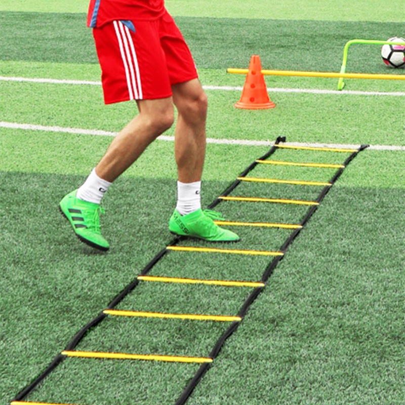 Agility Ladder Speed Tangga Latihan Sepak Bola/Tangga Tali Nilon Untuk Latihan Kecepatan/Peralatan Pelatihan Olahraga