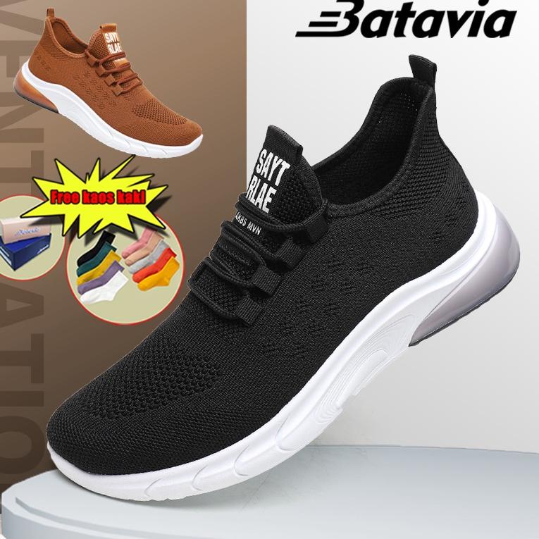 SALE TERBATAS Batavia 2023 Baru Impor Sepatu Pria Tren All-Match Kasual Sepatu Lari Bawah Lembut Ber