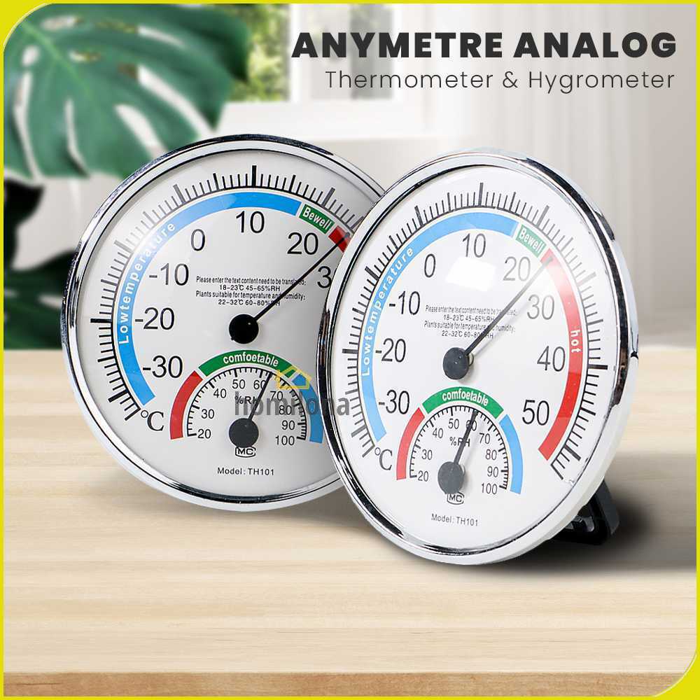 Anymetre Analog Thermometer Hygrometer Temperature Humidity - TH101