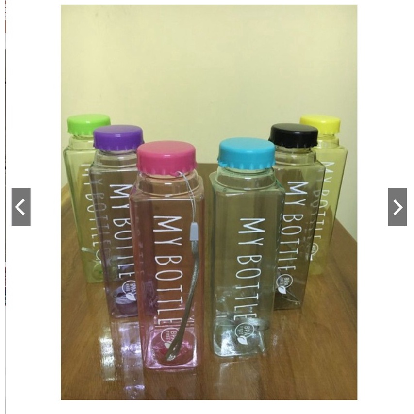 My Bottle Kotak Botol Minum Model Baru Persegi my bottle Transparan Infuser water