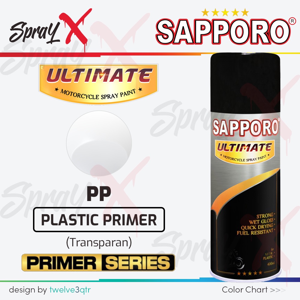 SAPPORO ULTIMATE PLASTIC PRIMER PP 400ML / PLASTIK PRIMER