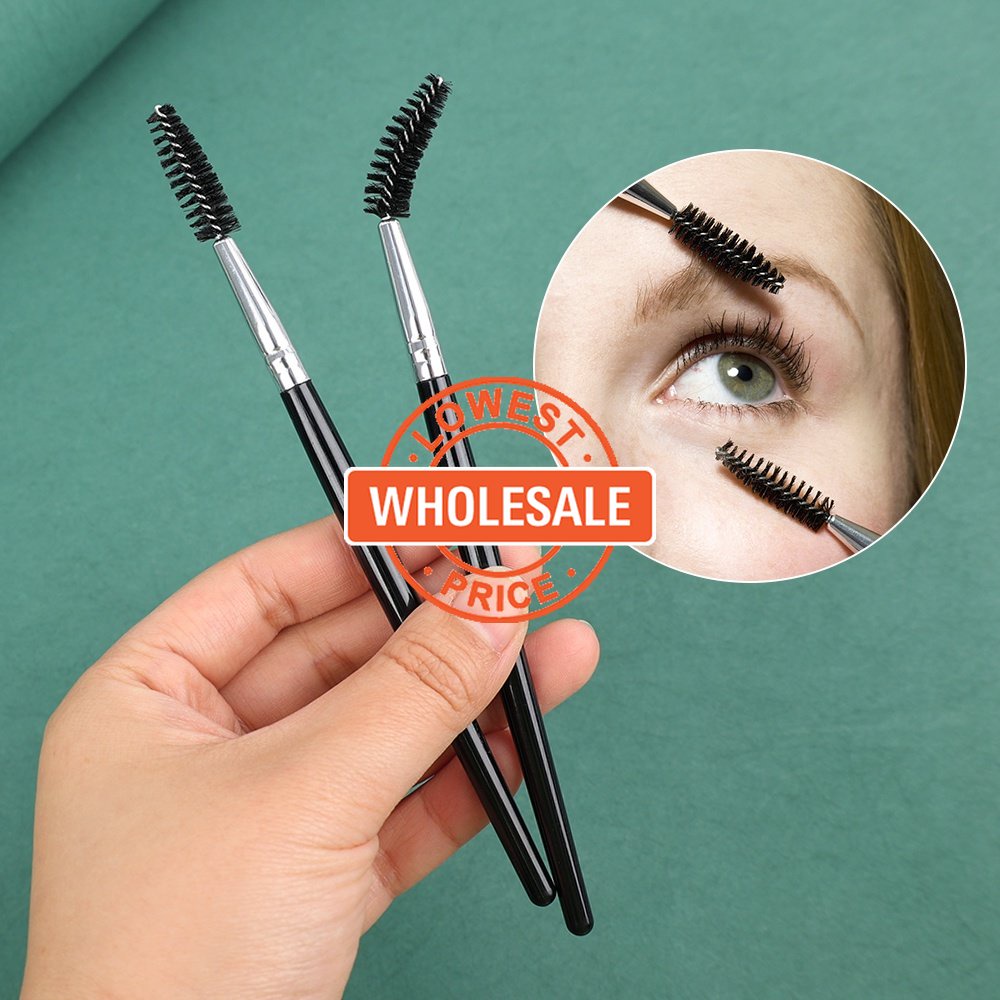 [Grosir] Kuas Aplikator Maskara Spiral Tiang Panjang Multifungsi Alat Makeup Wajah Portable Brush Makeup Krim Alis