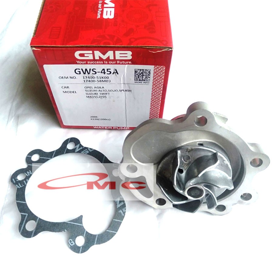 Water Pump Pompa Air Suzuki Ertiga GMB GWS-45A