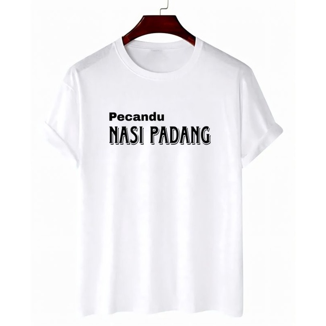 Kaos Pria Baju Oblong Wanita Pakaian Atasan Lengan Pendek Tshirt Oversize Nasi Cod