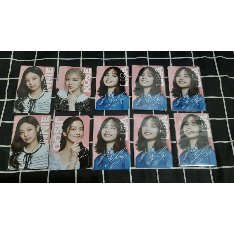 Photocard PC Oreo x Blackpink (Jisoo No. 01, Jennie No. 07, Lisa No. 08, Rose No. 09)
