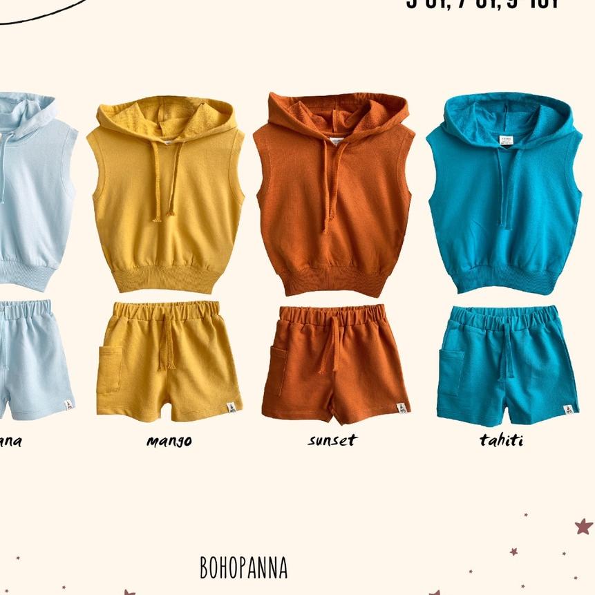 ✽ BOHOPANNA - SUMMER SET - Setelan Anak Lengan Pendek ➮