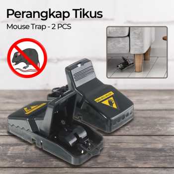 [2 PCS] Jebakan Tikus Jepit Otomatis Ampuh Tanpa Racun Automatis Black Cat Mouse Trap / Jepitan Perangkap Tikus Curut Celurut Besar Kecil Sedang / Alat Jebakan Penjebak Perangkap Pembunuh Tikus Hama Modern Canggih Mouse Trap Pest Control Premium Quality