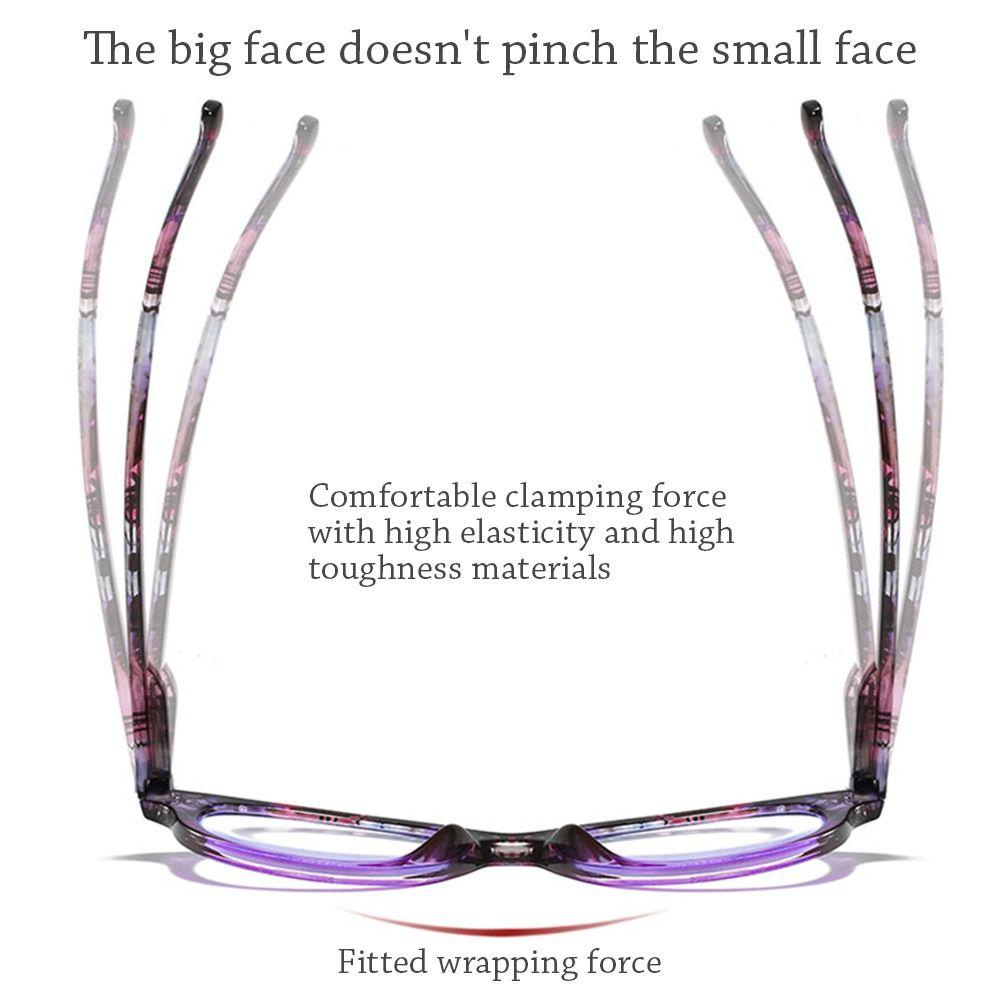 R-flower Kacamata Baca Fashion Portable Elegan Pelindung Mata Frame Ultra Ringan