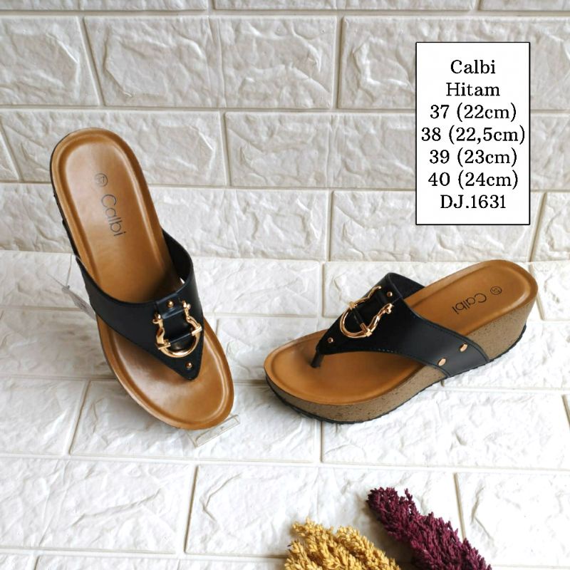 SANDAL WANITA  SANDAL CALBI SANDAL WEDGES 100% ORIGINAL