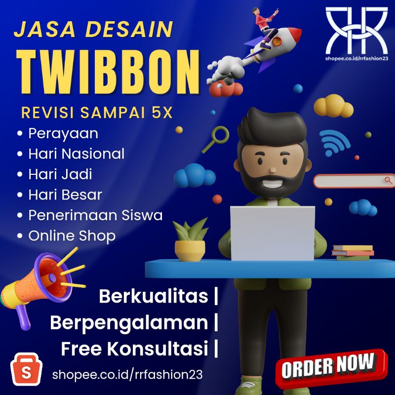 Jasa Desain Twibbon Custom/ Twibbon Reguler/ Twibbon + LINK