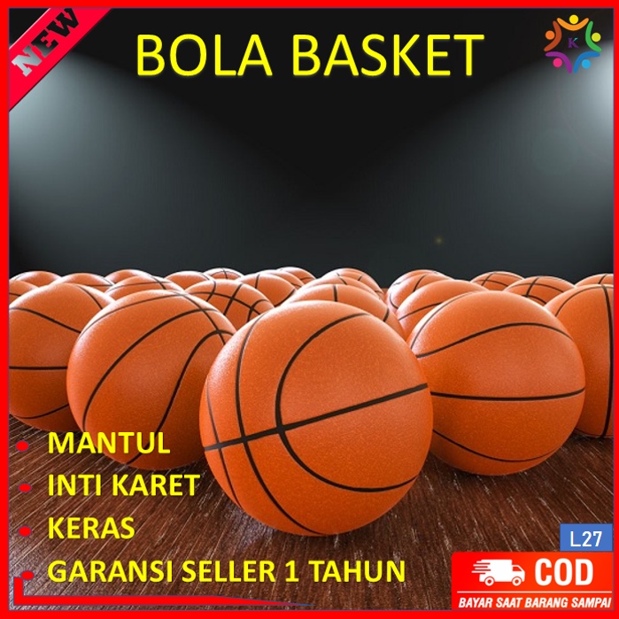 Bola Basket Mainan Anak Atif Murah Bounce Vooley Voley Poly Polo Air Futsal Bahan Karet Atlet Profesional Olahraga Outdoor Lapangan