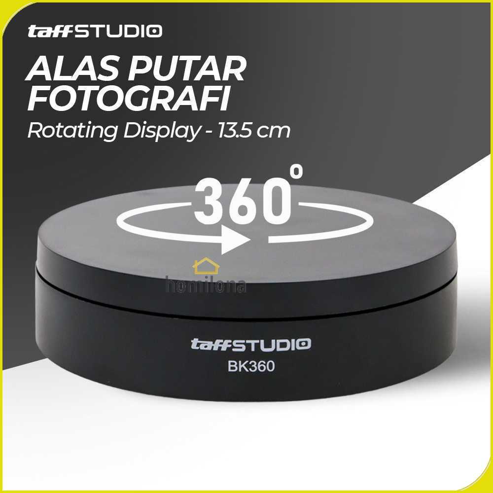 TaffSTUDIO Alas Putar Fotografi Rotating Display Stand Base 13.5cm - BK360