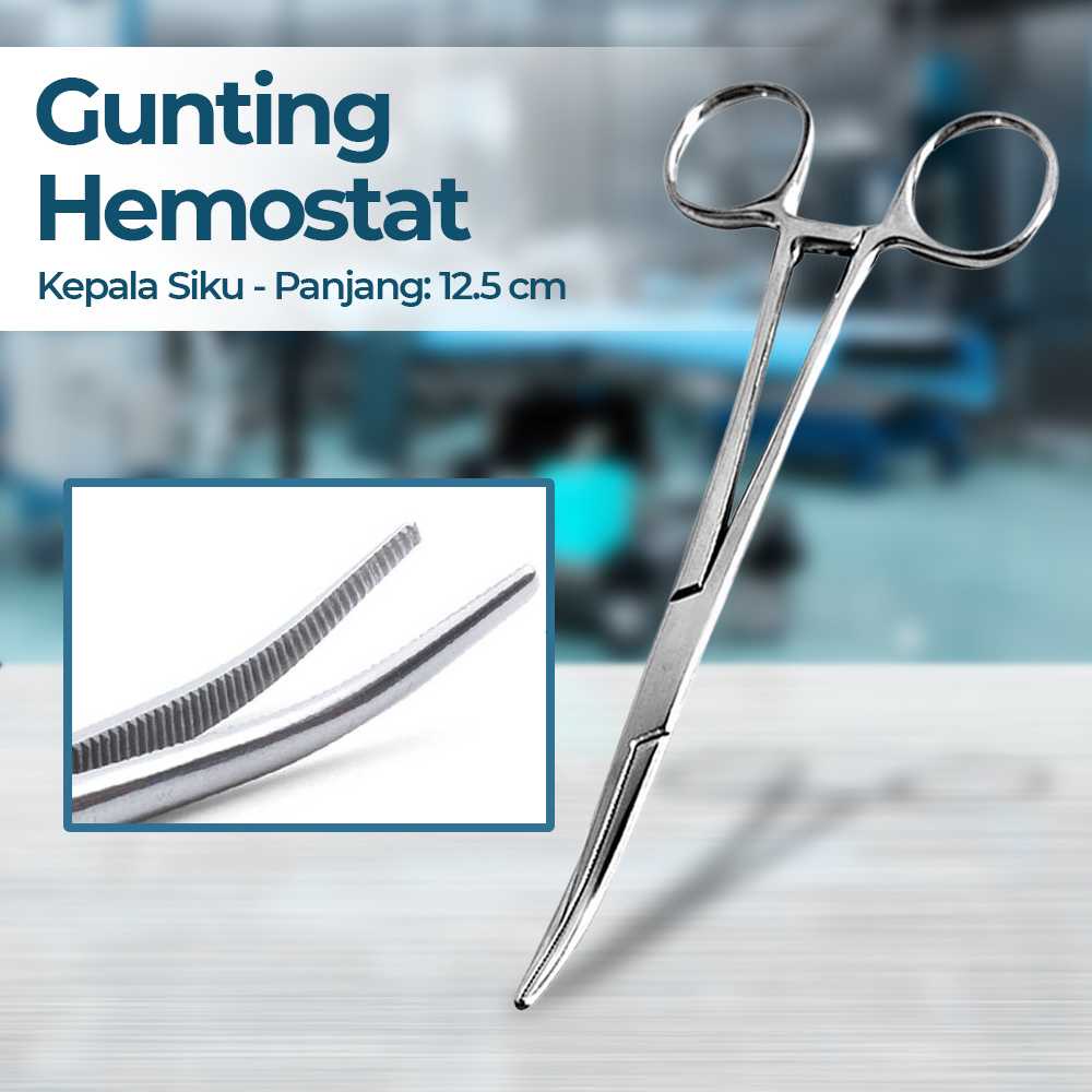 

[COD] Kitbakechen Gunting Operasi Medis Hemostat Elbow 12.5cm