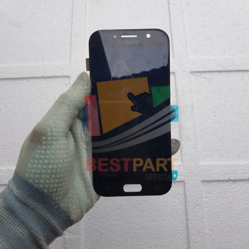 LCD TOUCHSCREEN FULLSET SAMSUNG GALAXY A5 2017 / A520 ORIGINAL COPOTAN
