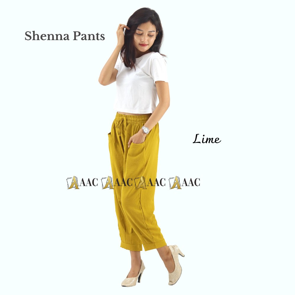 Celana Wanita Korean Shenna Pants , Ankle Pants Wanita