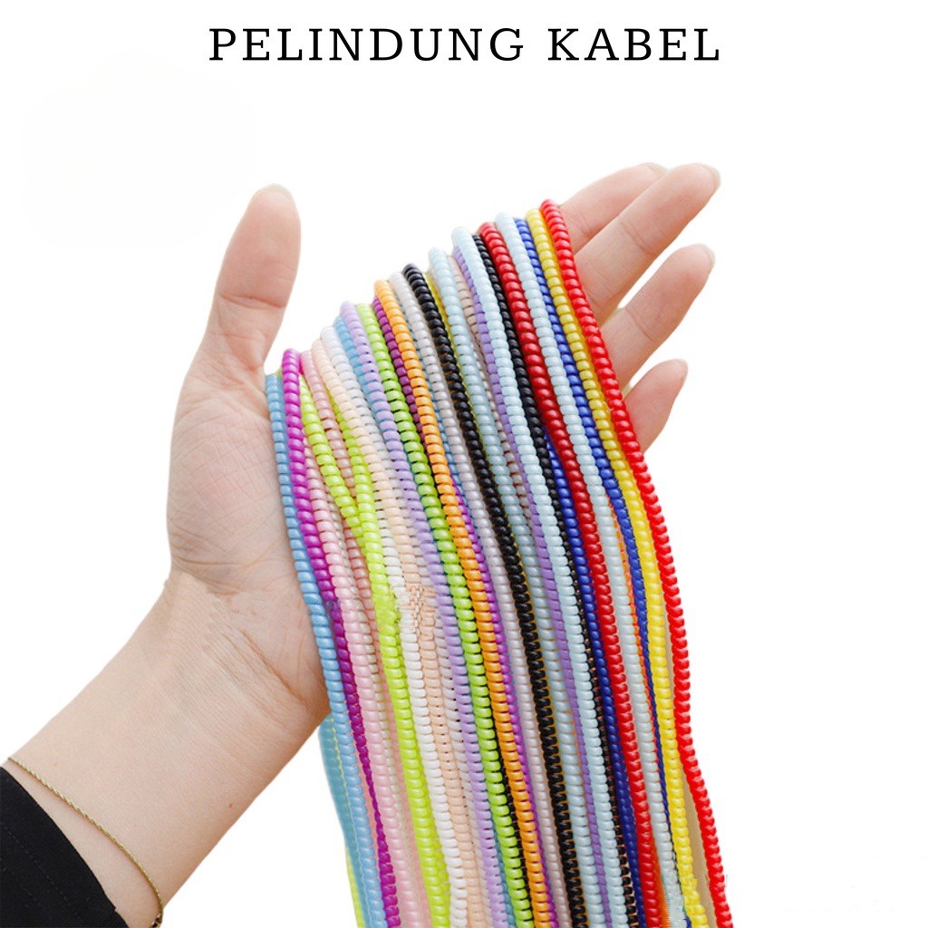 IL - PELINDUNG KABEL CHARGER WARNA UNIVERSAL / PELILIT KABEL DATA HP / PELINDUNG KABEL SPIRAL WARNA / CABLE PROTECTOR