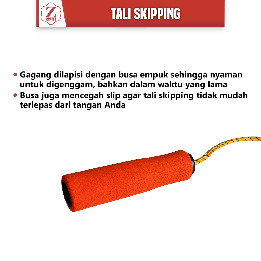 Skipping Bearing Thick Premium Jump Rope Lompat Tali Ukuran 2.1 M Skipping Rope Lompat Tali (Rope Size 2.1m) Latihan Alat Olahraga PREMIUM JUMP ROPE / LOMPAT TALI / TALI SKIPPING BEST QUALITY Skipping Jump Rope Soft Handle + Soft Counter Jump Rope Sports