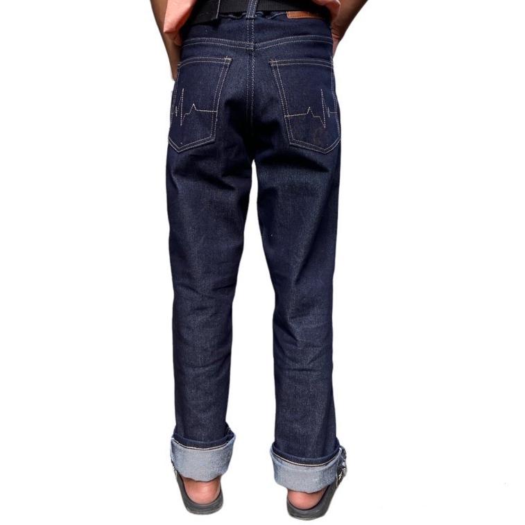PALING LARIS DENIM SELVEDGE ACCENT 16 OZ BLACK INDIGO