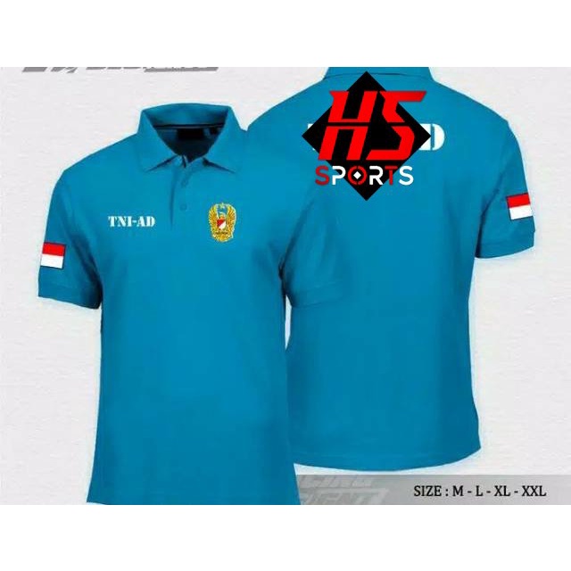 POLOSHIRT / KAOS POLO TNI AD /  BAJU POLO TNI ANGKATAN DARAT - POLO TNI AD