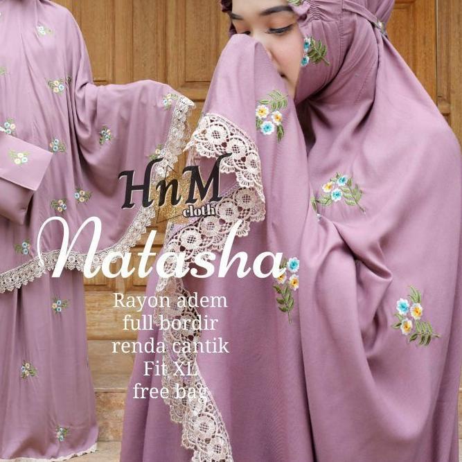 ➥ MUKENA NATASHA/MELATI 2 KATUN RAYON BORDIR PREMIUM ➪