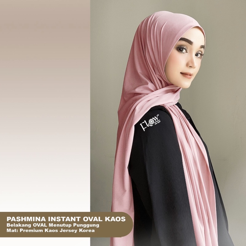 KERUDUNG PASHMINA OVAL KAOS JERSEY TERBARU