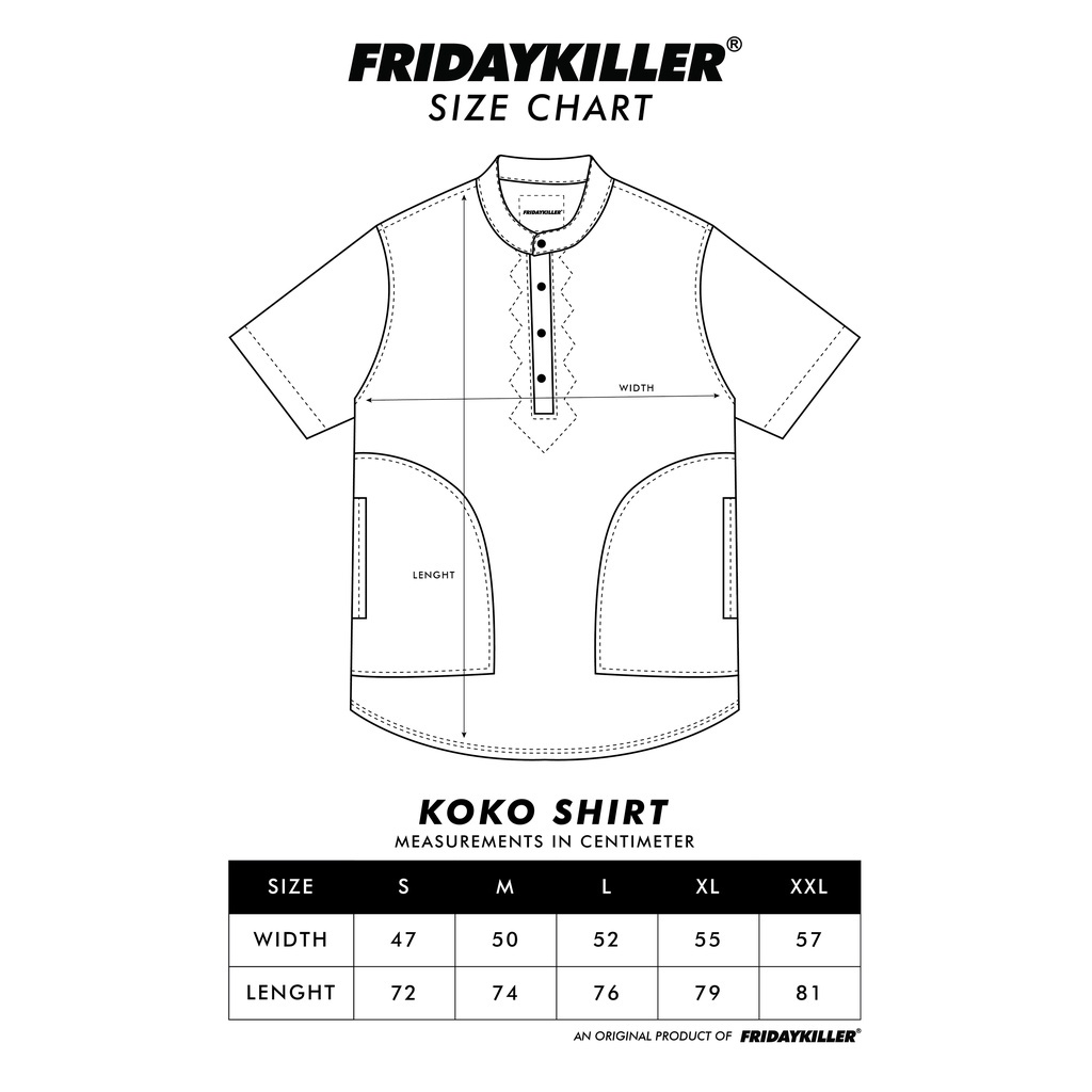 KEMEJA KOKO FRIDAY KILLER | HOLY SS RED