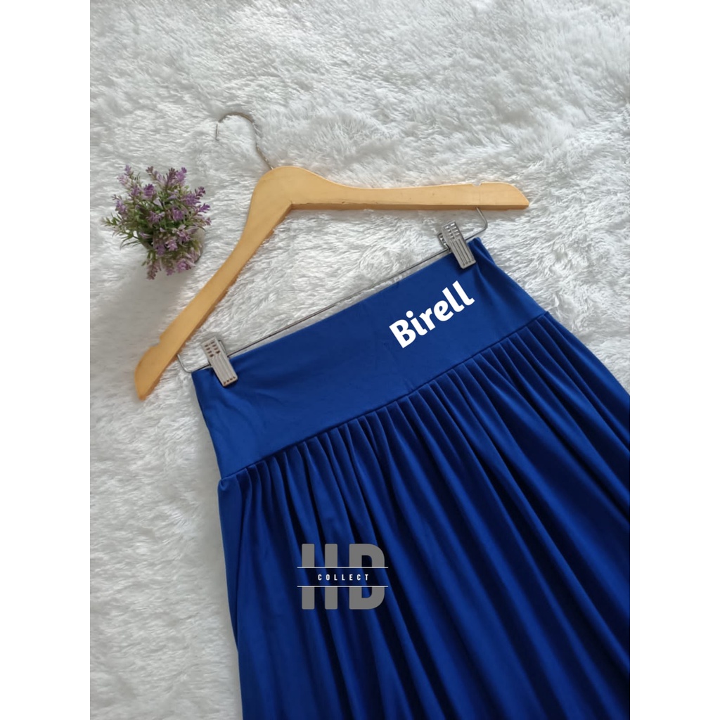 ROK WANITA PANJANG - ROK REMPEL JUMBO - ROK REMPEL JERSEY