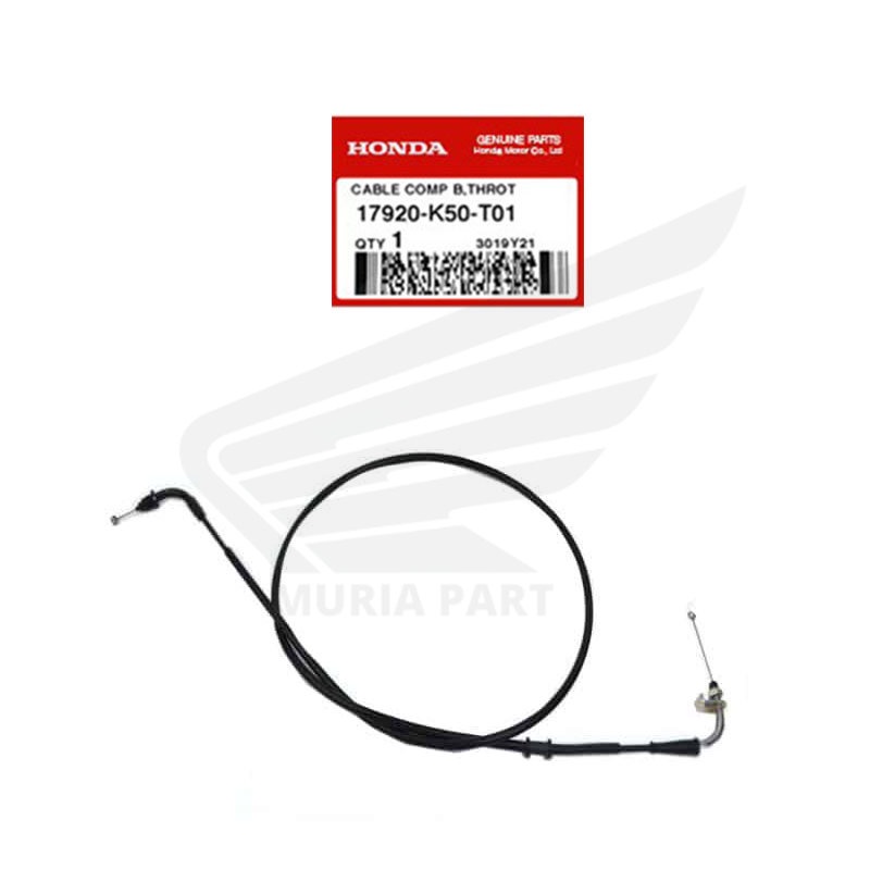 Ori AHM kode 17920-K50-T01 Kabel Gas B Beat Fi eSP 2015 2016 Beat Pop Vario 110 eSP