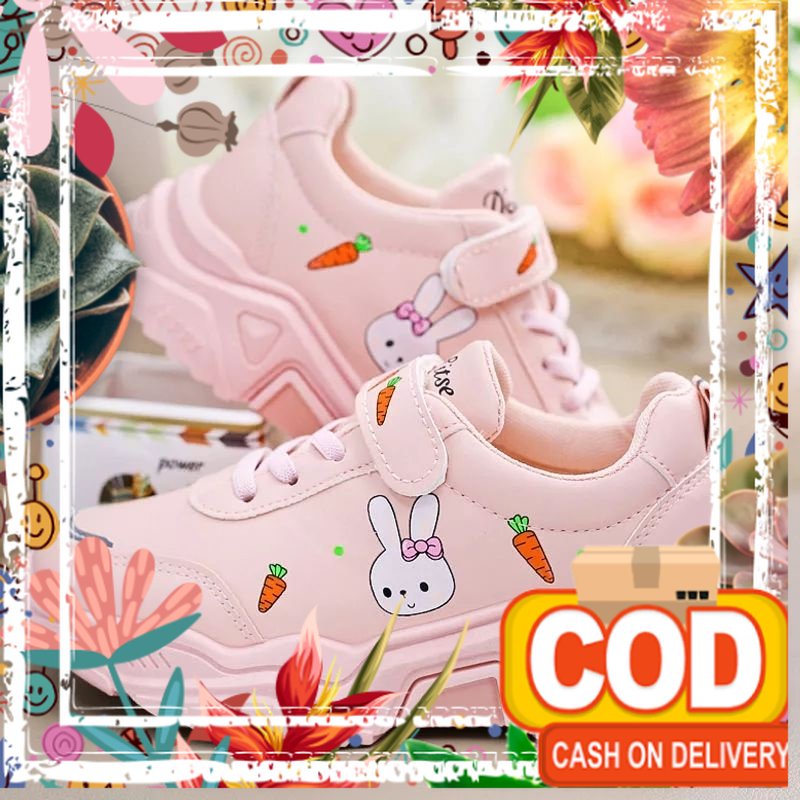 SEPATU SNEAKERS ANAK WANITA PEREMPUAN CEWEK LAKI LAKI USIA UMUR 3 4 5 6 7 8 9 10 TAHUN SH118 / black