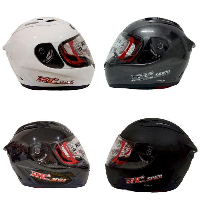Terlaris Helm Kyt Rc7 Solid Kyt Rc-7 Solid Full Face Black Doff