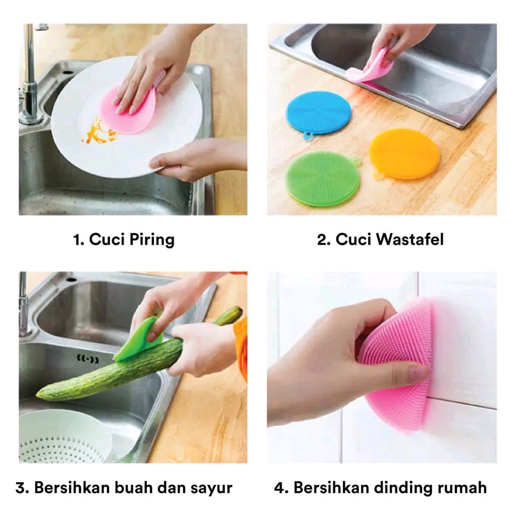 Spons Sponge Cuci Piring Silikon