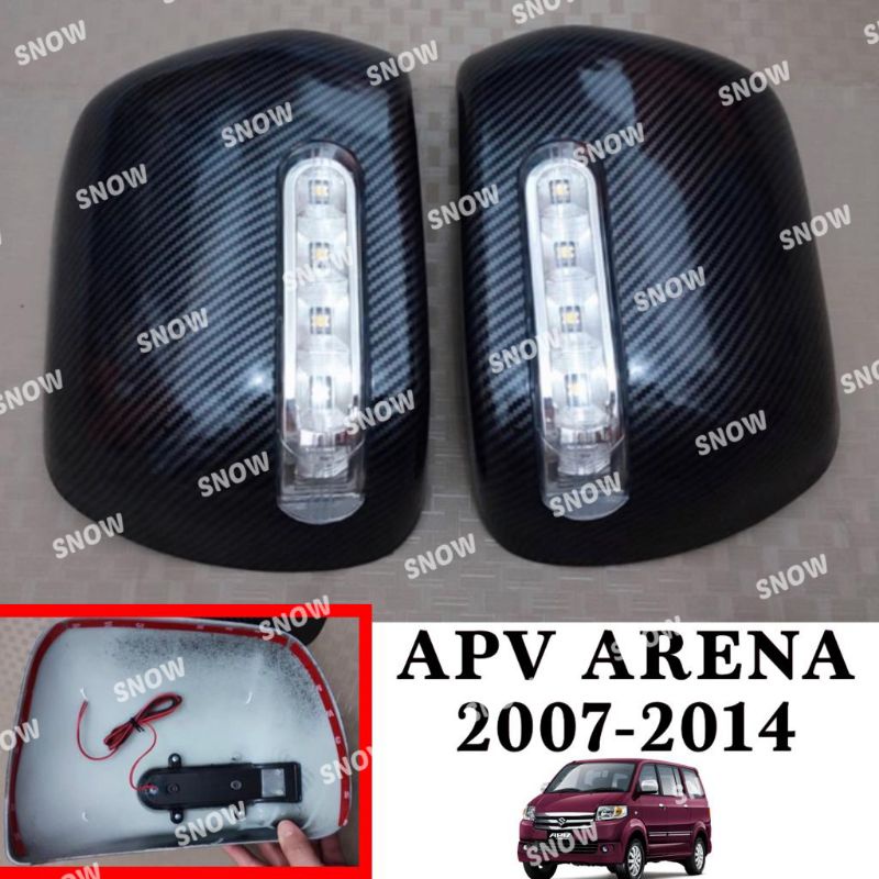 Cover Spion Suzuki Apv Arena 2007 2012 2014 Full Carbon Model Ganti