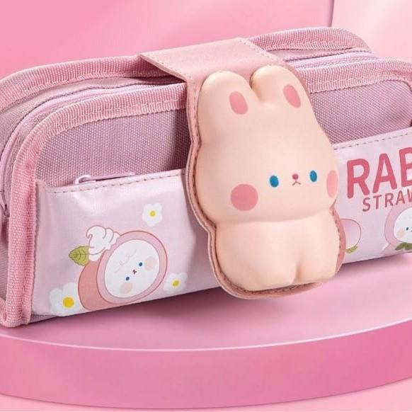 

Tempat Pensil Squishy Tutup Lucu Beruang Bebek Kelinci/Kotak Pensil