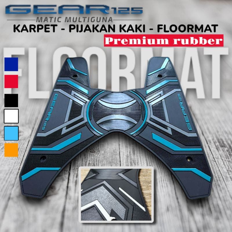 Karpet Yamaha Gear 125 Bordes pijakan kaki Gear 125 2020