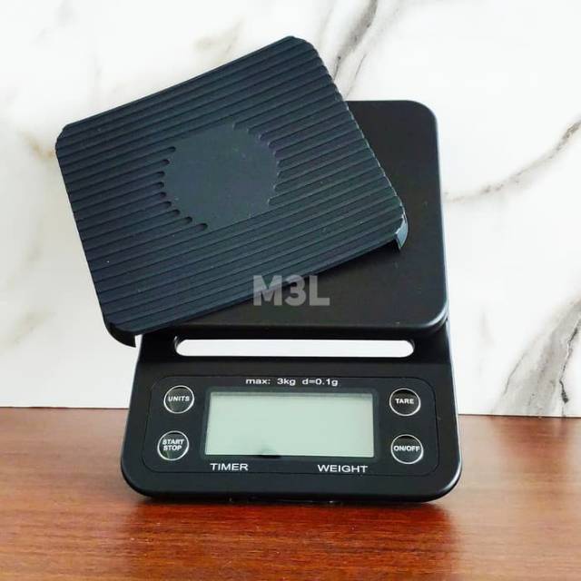 Timbangan Kopi Digital 3KG / Timbangan Kopi Digital Coffee Scale Timer / Taffware Digipounds Timbangan Dapur 3kg / Timbangan Digital Kopi 3KG Timer Kopi Kue Pour Over V60 Coffee Scale / Timbangan Kopi Kapsitas 3Kg