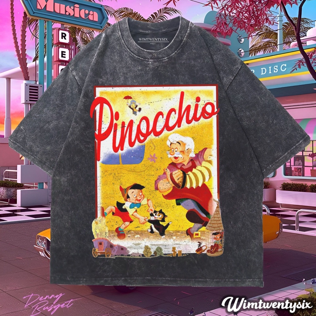 Wimtwentysix “pinocchio book adventure” kaos oversized washing | vintage tee