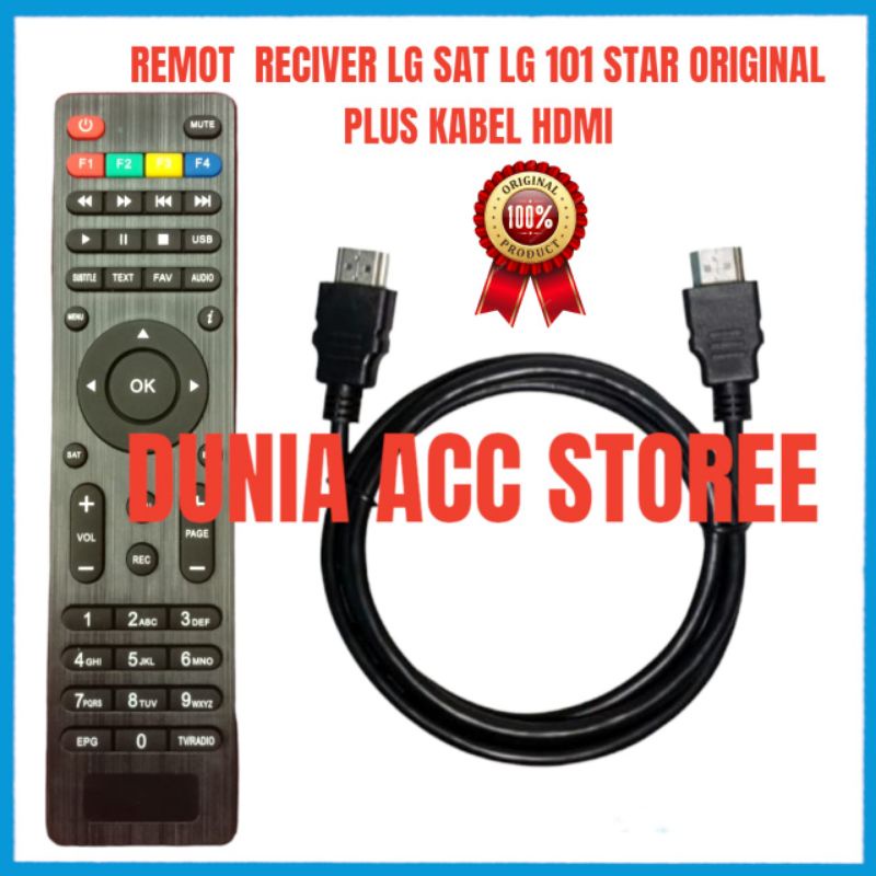 remot reciver receiver parabola LG SAT LG 101 STAR ORIGINAL plus kabel HDMI